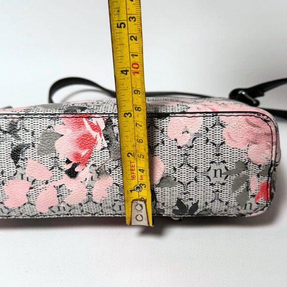 Nanette Lepore Risley Logo Crossbody Bag – Pink Floral – New Without Tags - Picture 5 of 7